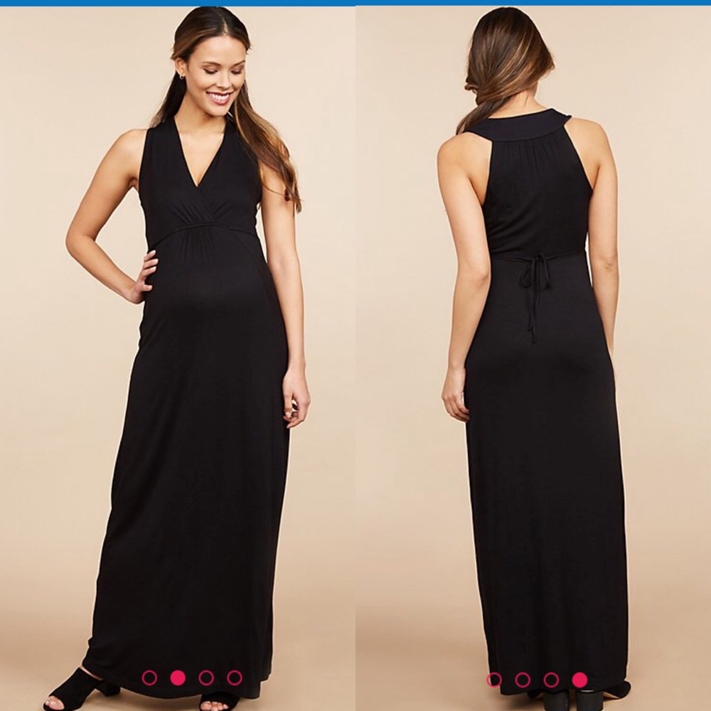 Black maternity dress